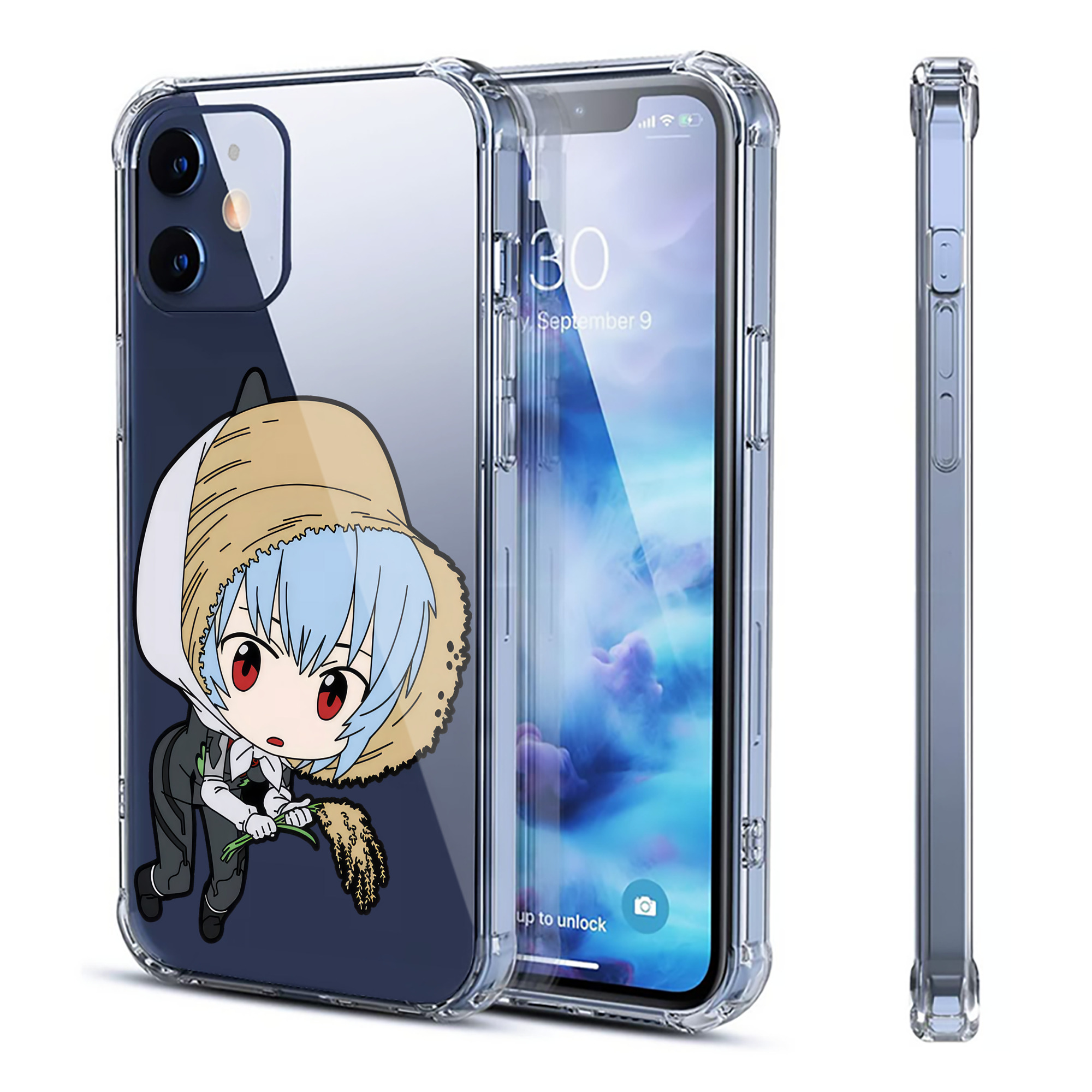 （画像用） EVA 新世紀エヴァンゲリオン 【iPhone 12シリーズ対応】透明スマホケース（クリアソフトケース）